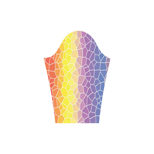 Mosaic Rainbow Round Collar Dress (D22)