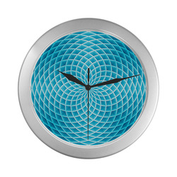 Swirl20160904 Silver Color Wall Clock