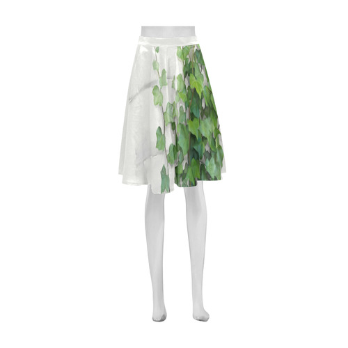 Watercolor Vines, climbing plant Athena Women's Short Skirt (Model D15)