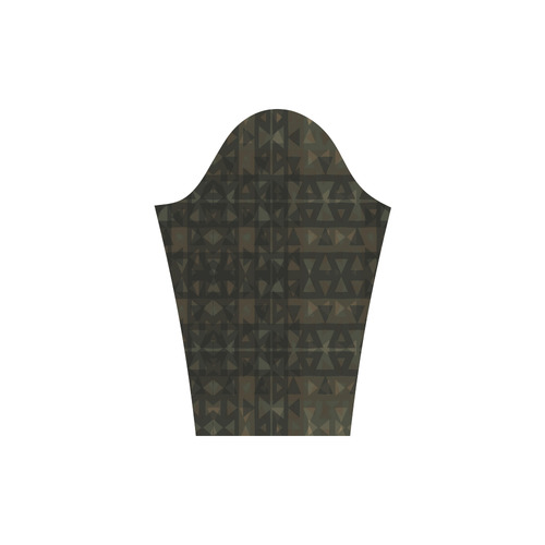 Camouflage triangles 3d Round Collar Dress (D22)