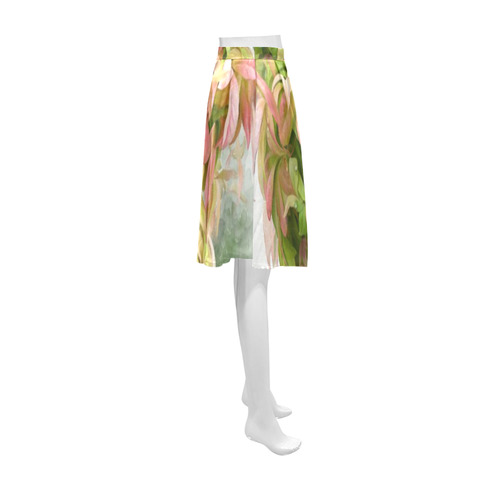 Pot full of colors, watercolors Athena Women's Short Skirt (Model D15)