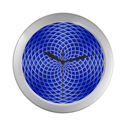 Swirl20160902 Silver Color Wall Clock