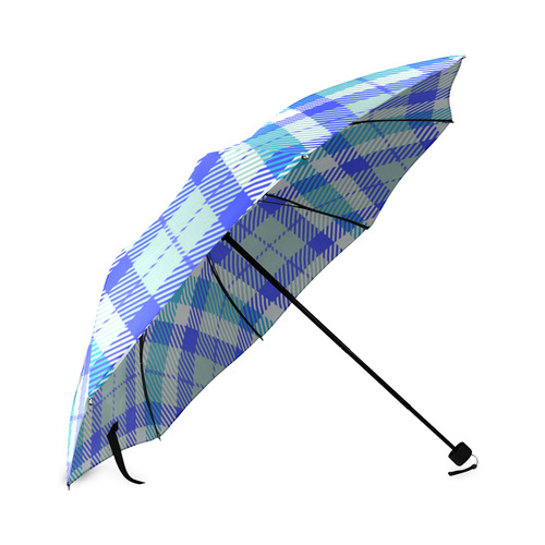 cozy and pleasant Plaid 1B Foldable Umbrella (Model U01)