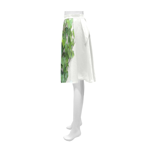 Watercolor Vines, climbing plant Athena Women's Short Skirt (Model D15)