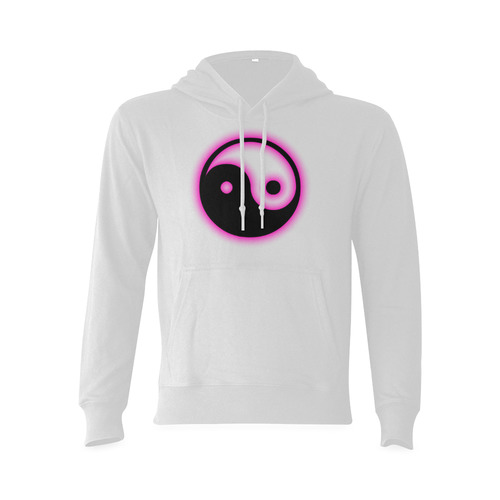 yinyang pink glow Oceanus Hoodie Sweatshirt (NEW) (Model H03)