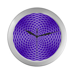 Swirl20160901 Silver Color Wall Clock