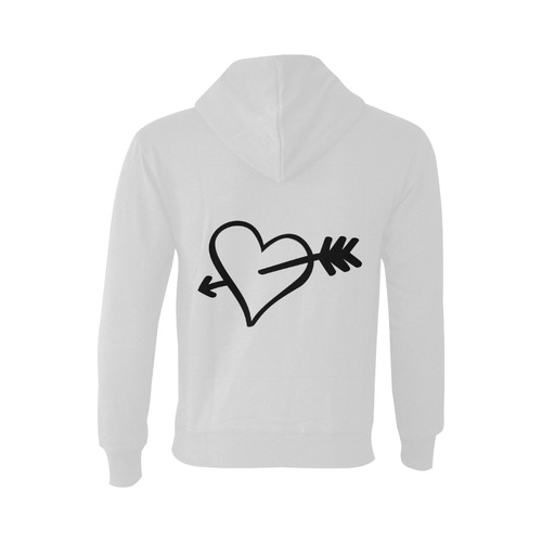 arrow in the heart Oceanus Hoodie Sweatshirt (NEW) (Model H03)