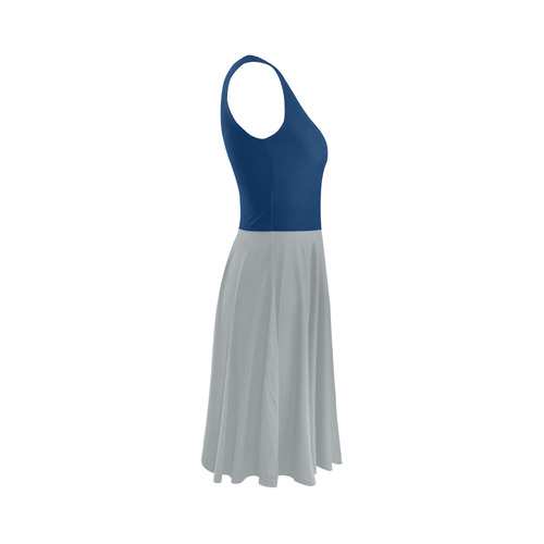 Indianapolis Colts Team Colors Sleeveless Ice Skater Dress (D19)