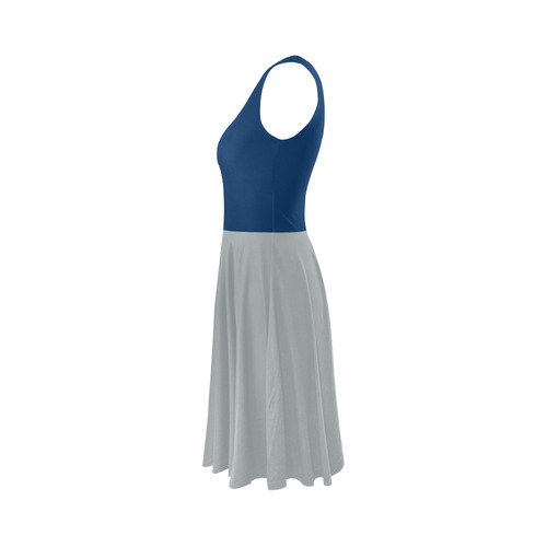 Indianapolis Colts Team Colors Sleeveless Ice Skater Dress (D19)