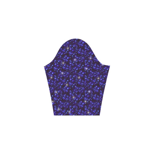 Galaxy Heaven Stars - Black Blue Elbow Sleeve Ice Skater Dress (D20)