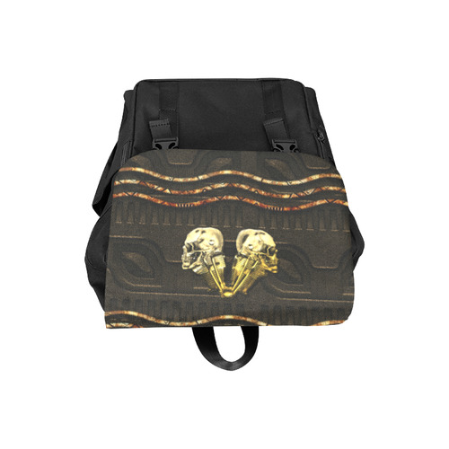 Awesome mechanical skull Casual Shoulders Backpack (Model 1623)