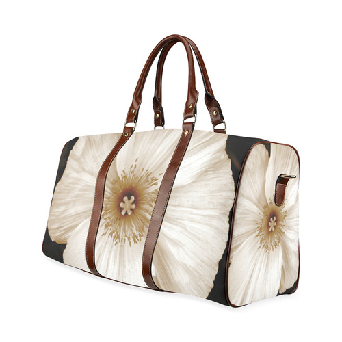 Sepia Poppy Travel bag Waterproof Travel Bag/Small (Model 1639)
