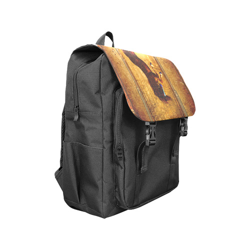 Awesome horse, vintage background Casual Shoulders Backpack (Model 1623)