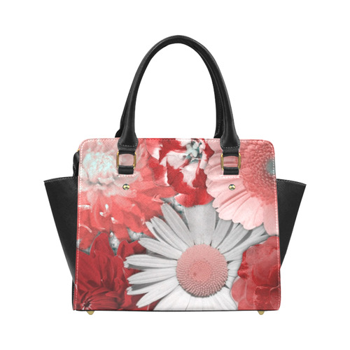 lovely flowers red Classic Shoulder Handbag (Model 1653)