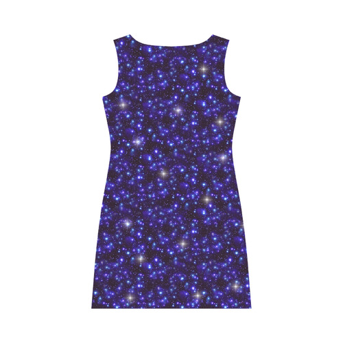 Galaxy Heaven Stars - Black Blue Round Collar Dress (D22)