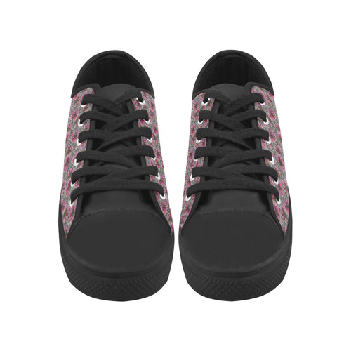 Flower_20161003 Aquila Microfiber Leather Women's Shoes/Large Size (Model 031)