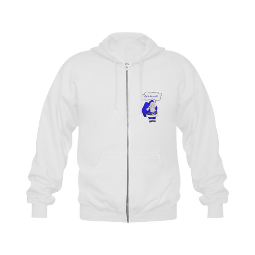 Happy Hanukkah Gildan Full Zip Hooded Sweatshirt (Model H02)