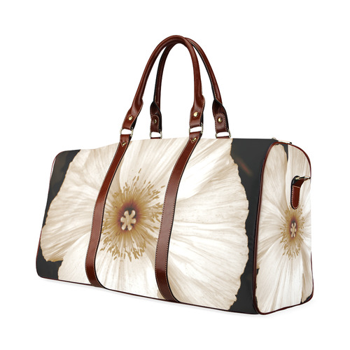 Sepia Poppy Travel bag Waterproof Travel Bag/Small (Model 1639)