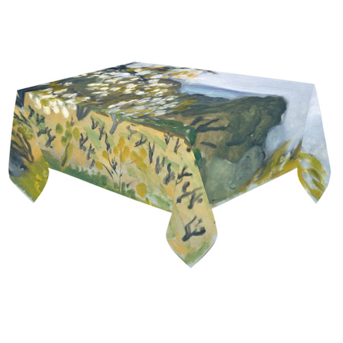 Henri Rousseau Flower Tree Nature Landscape Cotton Linen Tablecloth 60"x 84"