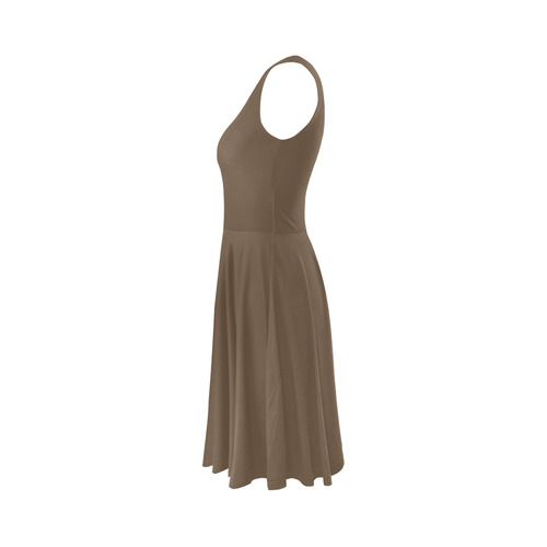 Sepia Sleeveless Ice Skater Dress (D19)