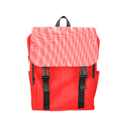 abstract moire red Casual Shoulders Backpack (Model 1623)