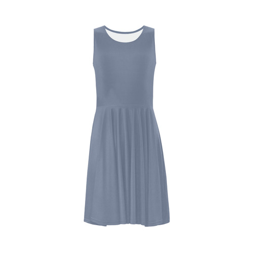 Stonewash Sleeveless Ice Skater Dress (D19)