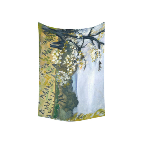Henri Rousseau Flower Tree Nature Landscape Cotton Linen Wall Tapestry 60"x 40"