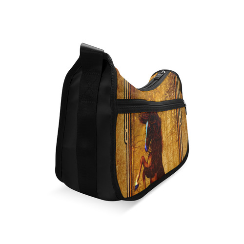 Awesome horse, vintage background Crossbody Bags (Model 1616)