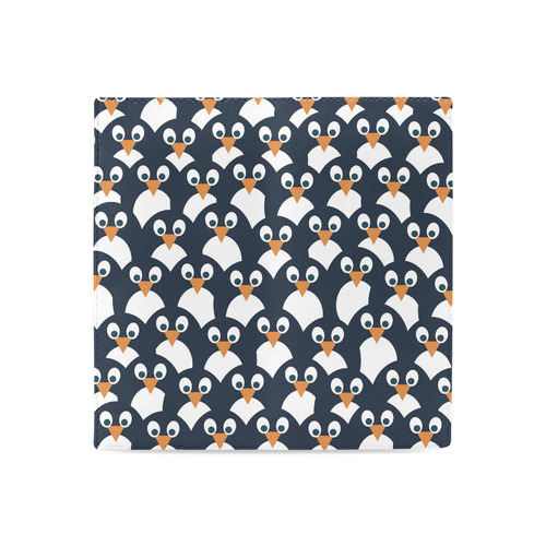 Penguin Pattern Women's Leather Wallet (Model 1611)