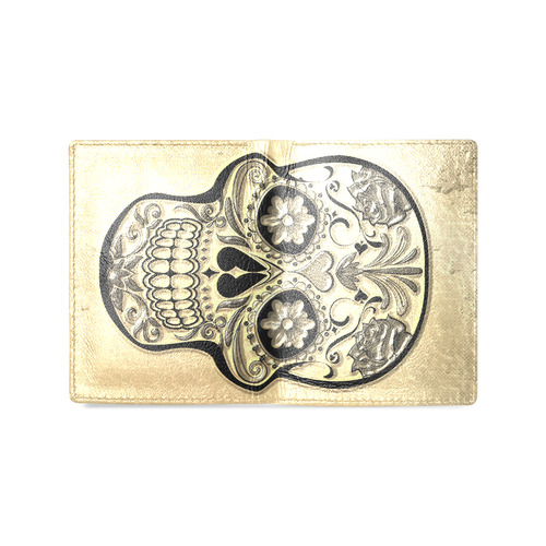 Skull 20161101 Men's Leather Wallet (Model 1612)