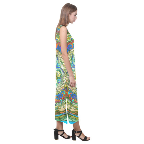 vitrage 3 Phaedra Sleeveless Open Fork Long Dress (Model D08)