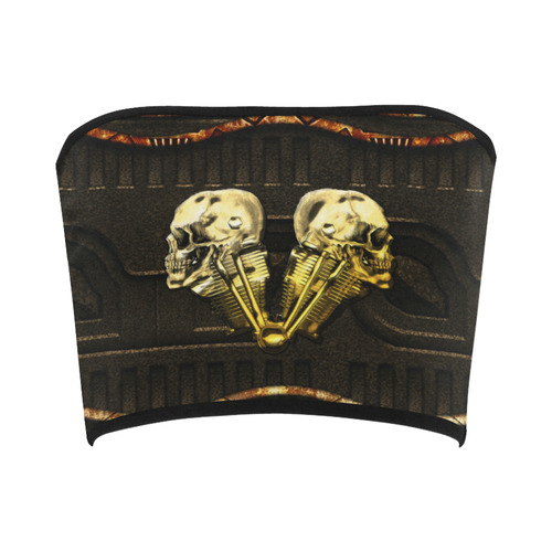 Awesome mechanical skull Bandeau Top