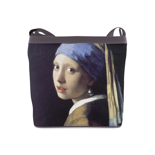Vermeer Girl with a Pearl Earring Crossbody Bags (Model 1613)