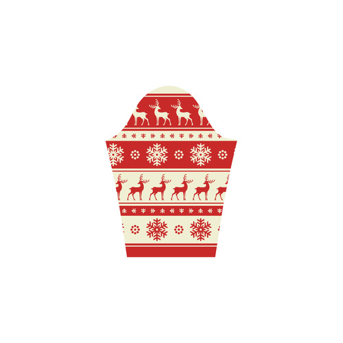 Reindeer Snowflakes Ugly Christmas Sweater 3/4 Sleeve Sundress (D23)
