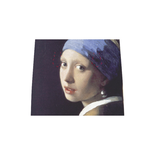 Jan Vermeer Girl with Pearl Earring Boston Handbag (Model 1621)