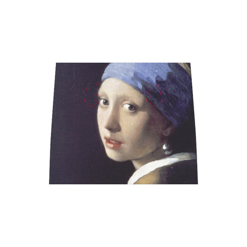 Jan Vermeer Girl with Pearl Earring Boston Handbag (Model 1621)