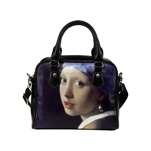 Vermeer Girl with a Pearl Earring Shoulder Handbag (Model 1634)