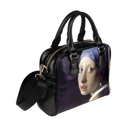 Vermeer Girl with a Pearl Earring Shoulder Handbag (Model 1634)