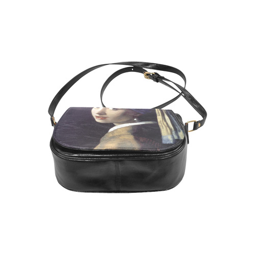 Vermeer Girl with a Pearl Earring Classic Saddle Bag/Small (Model 1648)