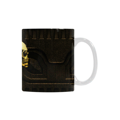 Awesome mechanical skull White Mug(11OZ)