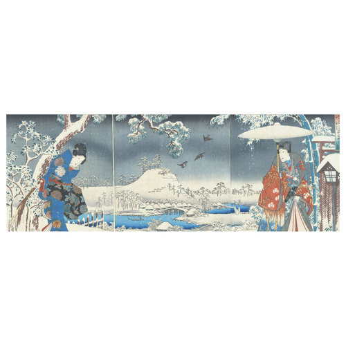 Tale of Genji Toyokuni Hiroshige Japanese Nature Classic Insulated Mug(10.3OZ)