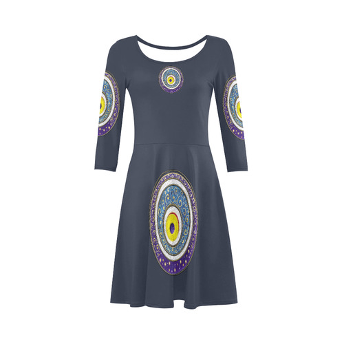 Evil Eye 3/4 Sleeve Sundress (D23)