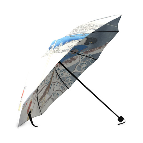 Tale of Genji Toyokuni Hiroshige Japanese Woman Foldable Umbrella (Model U01)