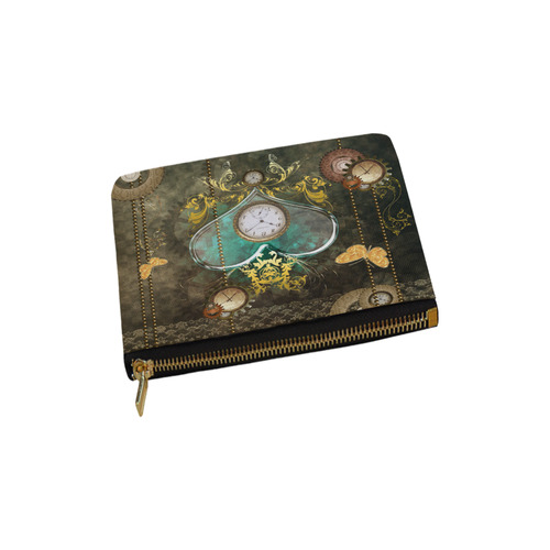 Steampunk, elegant design with heart Carry-All Pouch 6''x5''