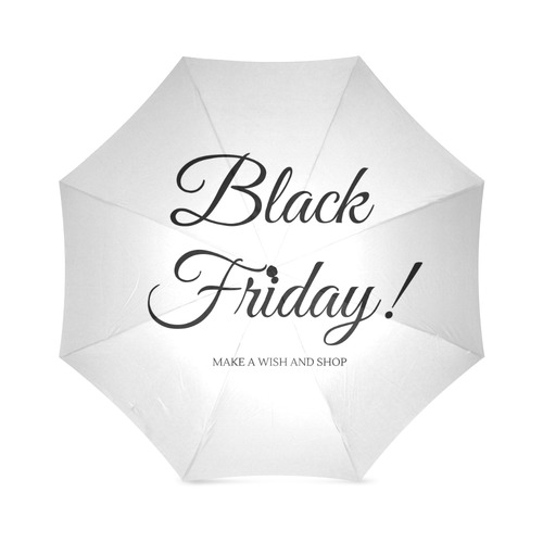 Black Friday umbrella. Enjoy creative Umbrella Foldable Umbrella (Model U01)