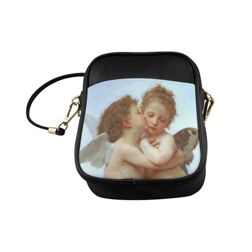 Bouguereau First Kiss Angels Sling Bag (Model 1627)