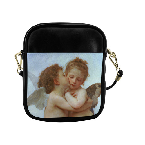 Bouguereau First Kiss Angels Sling Bag (Model 1627)