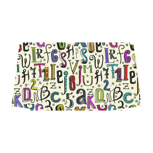 Letters Numbers Stars Typography Pattern Colored Classic Travel Bag (Model 1643) Remake
