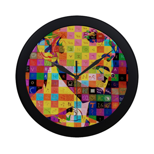 Bowie clock Circular Plastic Wall clock