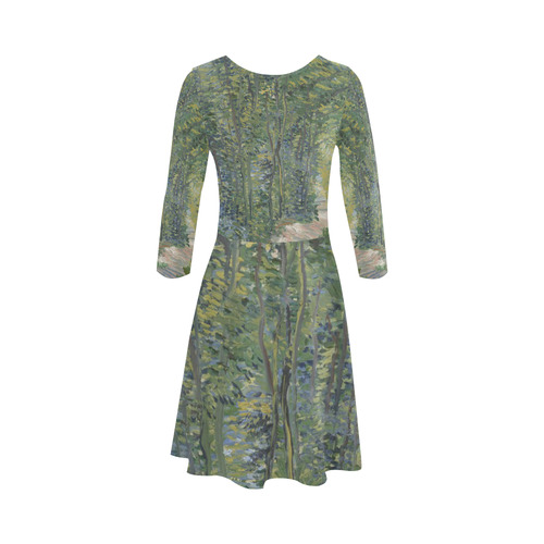 Vincent van Gogh Path in the Woods 3/4 Sleeve Sundress (D23)